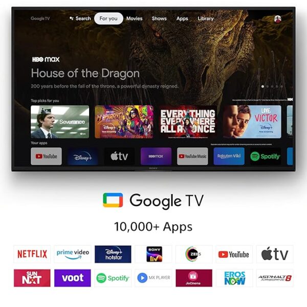 Sony Bravia 139 cm (55 inches) 4K Ultra HD Smart LED Google TV KD-55X75L (Black) - Image 12