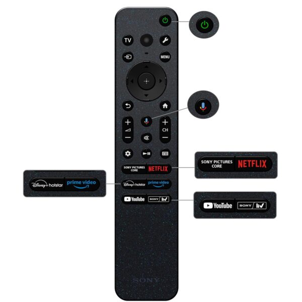 Sony 139 cm (55 inches) BRAVIA 7 4K Ultra HD AI Smart Mini LED Google TV K-55XR70 (Black) - Image 12