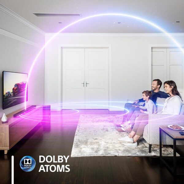 Sony HT-G700 3.1ch 4K Dolby Atmos/DTS:X Soundbar for TV with Wireless subwoofer, 3.1ch Home Theater System (400W, Surround Sound,Bluetooth Connectivity, HDMI & Optical Connectivity, 4k HDR) - Black - Image 6