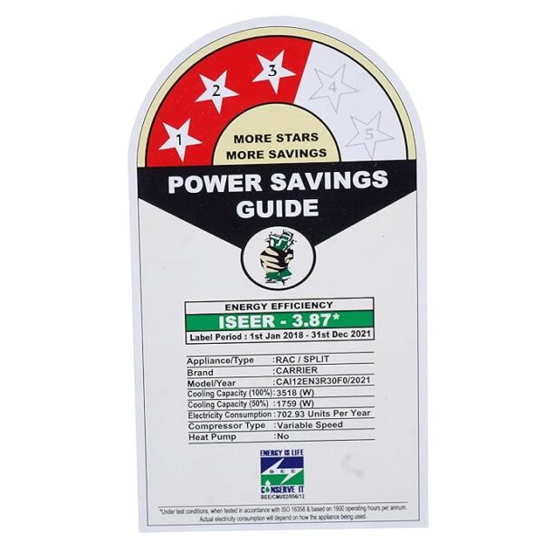 Carrier Emperia Nxi 1 Ton 3 Star Inverter AC with PM 2.5 Filter - Image 4