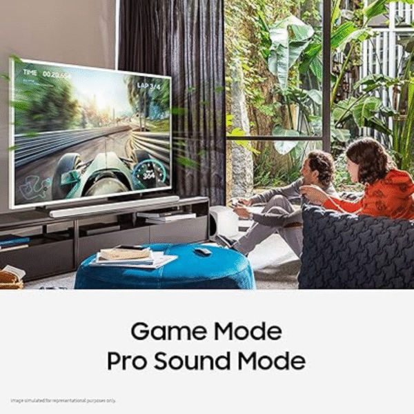Samsung Q-Symphony Soundbar (HW-Q600C/XL), USB, Bluetooth with 3.1.2 Channel, Wireless Subwoofer, and 2 Up-Firing Speakers, Dolby Atmos Music (Black) - Image 6