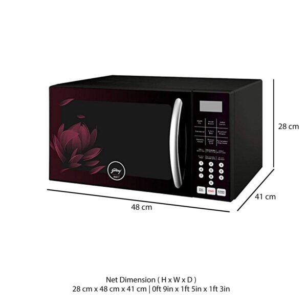 Godrej 25 L Convection Microwave Oven (GME 725 CF2 PZ, Purple Petals) - Image 3