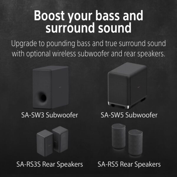 SONY New Launch BRAVIA Theatre Bar 8 Premium Soundbar Home Theatre System for TV with 360 Spatial Sound Mapping, IMAX, Dolby Atmos/DTSx(HT-A8000) -Black - Image 7
