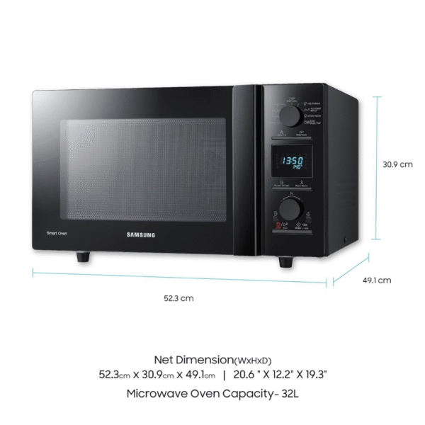 Samsung 32 L Convection Microwave Oven (CE117PC-B2/XTL, Black) - Image 8