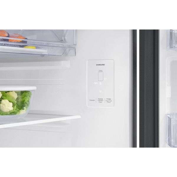 Samsung 350 L, 2 Star, Convertible 5-in-1, Digital Inverter, Frost Free Double Door, WiFi Enabled Bespoke AI Refrigerator (RT38DG5A2BBXHL, Luxe Black, Black) - Image 7
