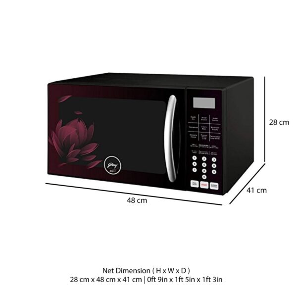 Godrej 25 L Convection Microwave Oven (GME 725 CF2 PZ, Purple Petals) - Image 2
