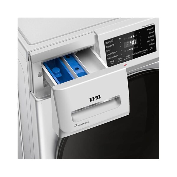 IFB 8 Kg 5 Star Front Load Washing Machine 2X Power Steam (SENATOR SXN 8014K, 1400 RPM, 2024 Model, Rich Silver, Touch Control + Knob In-built Heater, 4 years Comprehensive Warranty) - Image 3