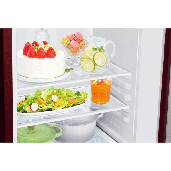 Samsung 189L 5 Star Inverter Direct-Cool Single Door Refrigerator (RR21C2H25RZ/HL,Midnight Blossom Red) Base Stand Drawer 2023 Model, Free 1 Year Extended warranty - Image 7