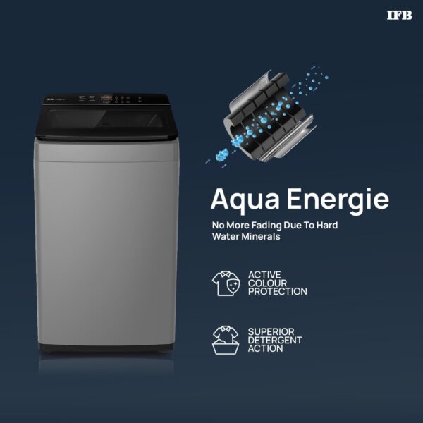 IFB 6.5 Kg 5 Star With Eco Inverter, AI Powered, Fully Automatic Top Load Washing Machine (TL650AG1, with Soft Close Door, Anthracite Grey, 2024) - Image 3