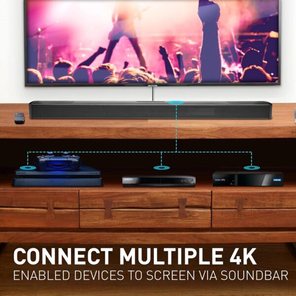 JBL Bar 9.1, Truly Wireless Home Theatre with Dolby AtmosÂ® and DTS:Xâ„¢ 3D Sound, 9.1 Channel 4K Ultra HD Pass-Through with Dolby Vision, HDMI ARC, Bluetooth, Built-in Chromecast & AirPlay 2 (820W) - Image 2