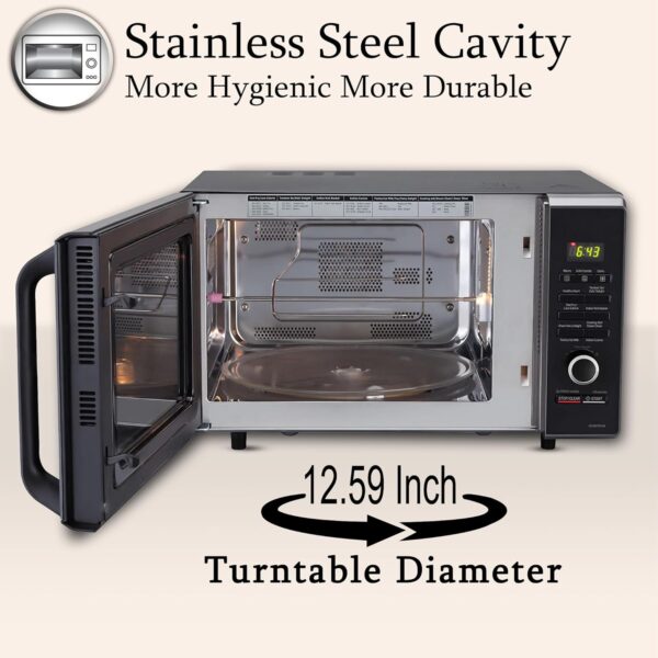 LG 28 L Convection Microwave Oven (MC2887BFUM, Black) - Image 4