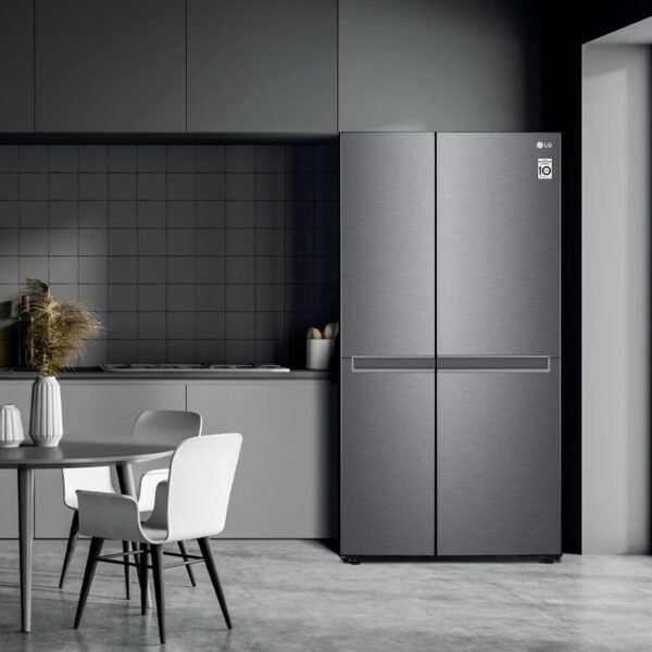LG 688 L Frost Free Smart Inverter Side-by-Side Refrigerator (GC-B257KQDV, Dark Graphite Steel | Multi Digital Sensors and Express Freezing) - Image 7