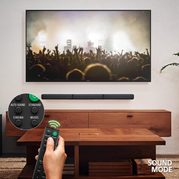 Sony HT-S40R Real 5.1ch Dolby Audio Soundbar for TV with Subwoofer & Wireless Rear Speakers, 5.1ch Home Theatre System (600W, Bluetooth & USB Connectivity, HDMI & Optical Connectivity, Sound Mode) - Image 7