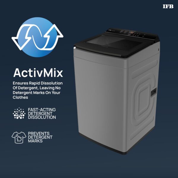 IFB 6.5 Kg 5 Star With Eco Inverter, AI Powered, Fully Automatic Top Load Washing Machine (TL650AG1, with Soft Close Door, Anthracite Grey, 2024) - Image 2