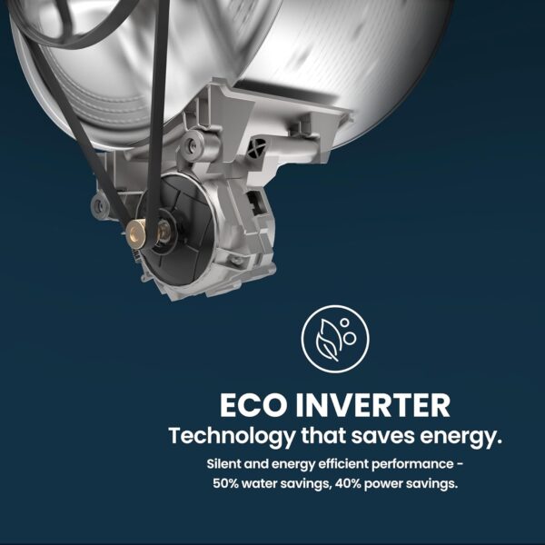 IFB 8 Kg 5 Star Powered by AI with 9 Swirl Wash, WiFi, Fully Automatic Front Load Washing Machine (Senator GXN 8012, Steam Refresh Program with Eco Inverter, Grey) - Image 3