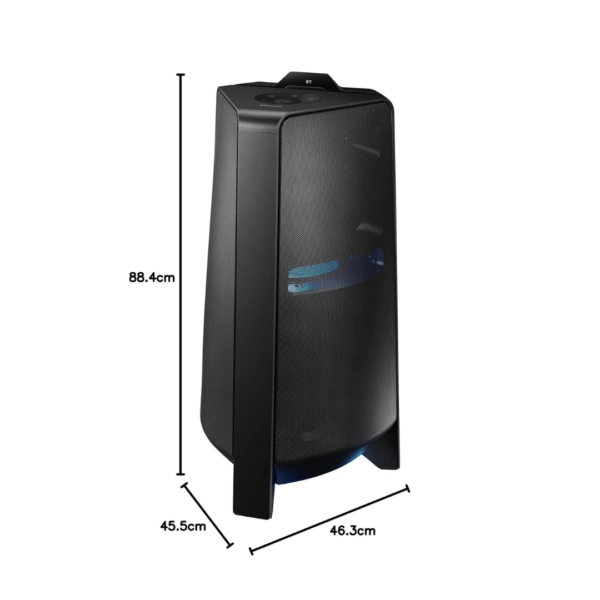 Samsung {MX-T70/XL) Sound Tower High Power Audio, Floor Standing Speaker, Bi-Directional Sound, Water Resistant, Party Lights, Bluetooth Multi-Connection, USB Music Playback (Black) - Image 7