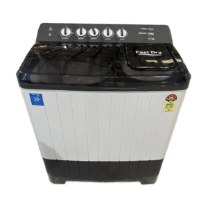 Voltas Beko, A Tata Product 10 Kg 5 Star Semi-Automatic Top Load Washing Machine (WTT100UPA/GRSSWH5PTDA, Grey, Special pulsator and Double waterfall Technology)
