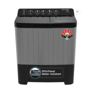 Voltas Beko, A Tata Product 10 Kg 5 Star Semi-Automatic Washing Machine (2025 Model, WTT100UPA/BKSSDG5GTDA, Black)