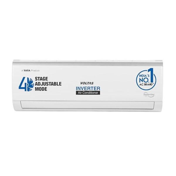 Voltas 1.5 Ton 5 Star Inverter Split AC (Copper, 4-in-1 Adjustable Mode, Anti-dust Filter, 2023 Model,185V Vectra Elite, White)