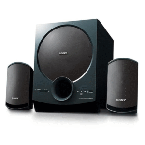 Brand Sony Speaker Maximum Output Power 60 Watts Connectivity Technology Bluetooth Audio Output Mode	Stereo Mounting Type	Floor Standing About this item 2.1 channel multimedia speakers, USB and audio-in playback Enjoy powerful bass with large sub-woofer and 60W output. Centre Speaker Frequency Response : 40Hz-150Hz Enjoy wireless music with mobile through Bluetooth streaming Designed for use with TVs, PCs and music players USB port for easy connectivity Stylish black gloss speaker finish Supplied with remote control
