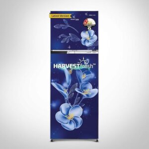 Voltas Beko 268 L, 2 Star, Frost Free Double Door Refrigerator with 6 in 1 Adjustable Harvest Fresh Technology (RFF315D/WPV300RMBD, Moonlight Blue)
