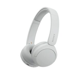 Sony WH-CH520 Wireless Headphones, 50 hours battery life, Clearer hands-free calling, Multipoint Connection, On-ear style, White, UAE Version - 1-Year warranty