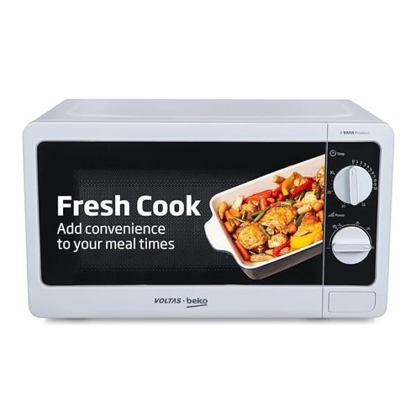 Voltas Beko, A Tata Product 20L, 700W smart solo Microwave oven (MS20MPW10, White)