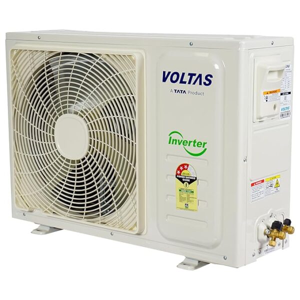 Voltas 1.5 Ton 3 Star Inverter Split AC (Copper, 4-in-1 Adjustable Mode, Anti-dust Filter, 2024 Model, â€Ž183V VECTRA ZEN SILVER, White) - Image 2