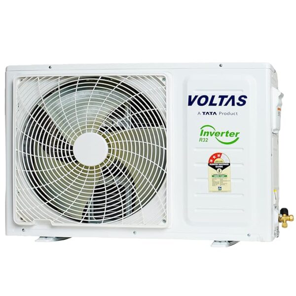 Voltas 1.5 Ton 3 Star Inverter Split AC (Copper, 5-in-1 Adjustable Mode, Anti-dust Filter, 183V Vertis Smart Elite Gold, White) - Image 2