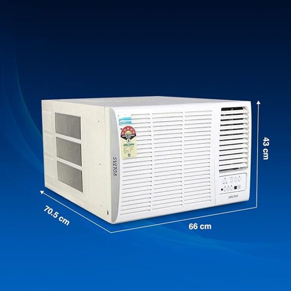 Voltas 1.5 Ton, 5 Star, Inverter Window AC (Copper, 2-in-1 Adjustable Mode, 2024 Model, 185V Vertis Elite, White) - Image 2