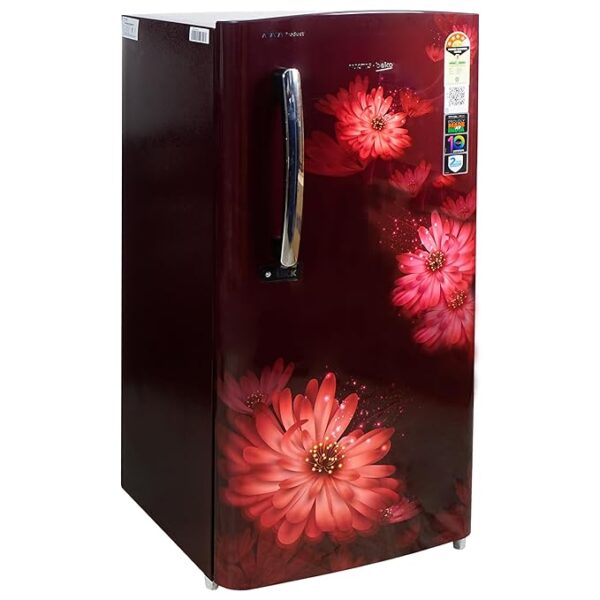 Voltas Beko 185 L, 4 Star, Direct Cool Single Door Refrigerator with Harvest Fresh Technology (RDC220B/W0DWE0MH000GD, Dahlia Wine) - Image 2