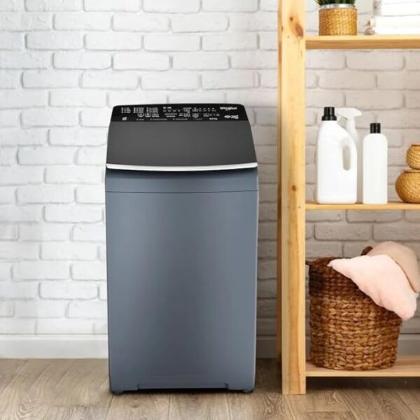 Whirlpool 360Â° Bloomwash Pro 8.5kg 5 Star Top Load Washing Machine with In-Built Heater(360 BW PRO H 8.5 MIDNIGHT GREY) - Image 2