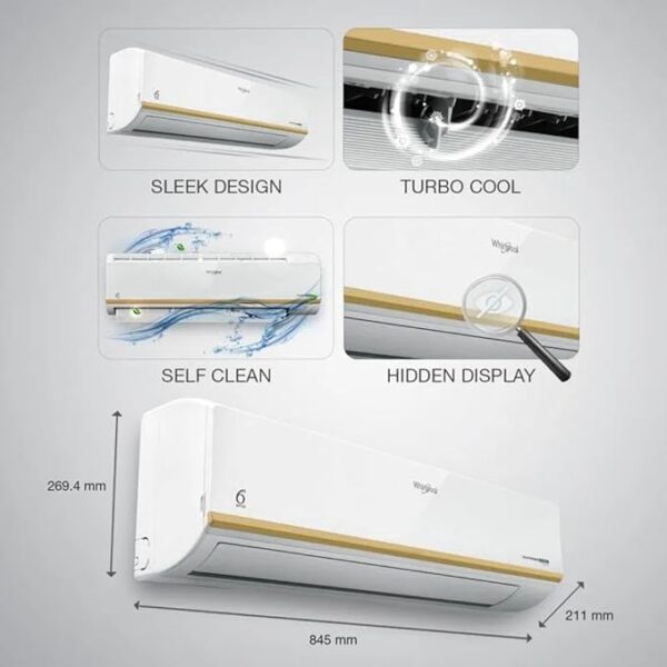 WHIRLPOOL 3DCool 1.5T 5 Star Xpand Inverter Split-Air Conditioner (1.5T 3DCOOL 15T 5S INV EXP S4M2PP0) - Image 3