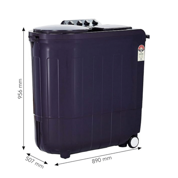 Whirlpool 8.5 Kg 5 Star Semi-Automatic Top Loading Washing Machine (ACE 8.5 TURBO DRY, Purple Dazzle) - Image 3