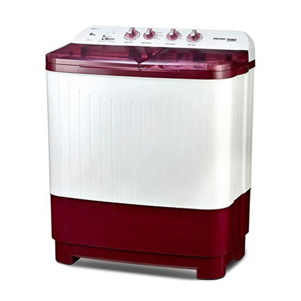 Voltas Beko 8 kg Semi-Automatic Top Loading Washing Machine (WTT80DBRT, Burgundy) 2020 - Image 3