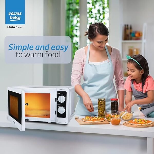 Voltas Beko, A Tata Product 20L, 700W smart solo Microwave oven (MS20MPW10, White) - Image 4