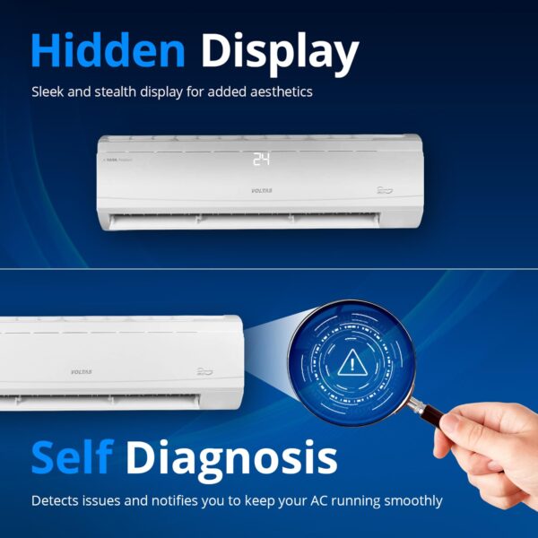 Voltas 2 Ton 5 Star, Inverter Split AC(Copper, 4-in-1 Adjustable Mode, Anti-dust Filter, 245V Vectra Plus, White) - Image 6