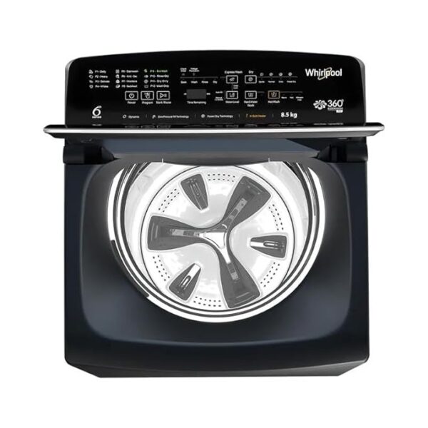 Whirlpool 360Â° Bloomwash Pro 8.5kg 5 Star Top Load Washing Machine with In-Built Heater(360 BW PRO H 8.5 MIDNIGHT GREY) - Image 6