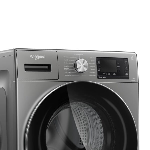 Whirlpool 7kg LCD Touch Ozone Technology Front Load Washing Machine (XO7012BZV, Volcano Grey, Inverter, 1200 RPM, 2022 Model) - Image 6