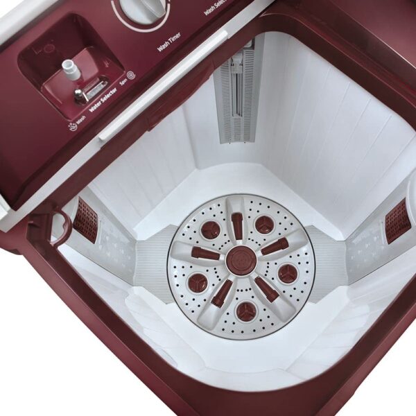 Voltas Beko 12 kg Semi Automatic Washing Machine (Burgundy) WTT120ABRT - Image 7