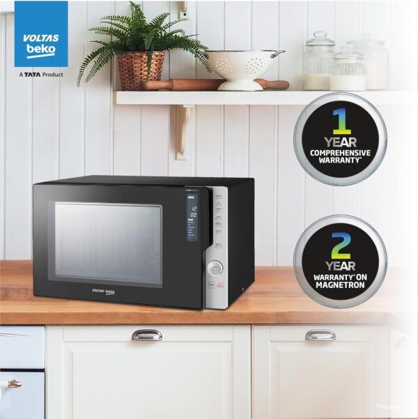 Voltas Beko 28 L Convection Microwave Oven, 5 power levels (MC28BD, Black) - Image 8