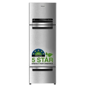 Whirlpool 228 Liters Energy Efficient Frost Free Three Door Refrigerator with 32L Large Vegetable Storage (FP 283D Protton Roy, Alpha Steel)