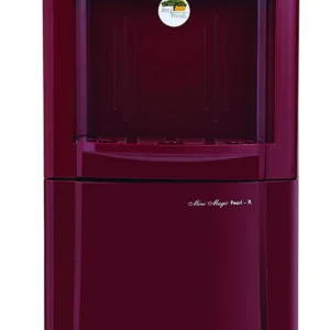 Voltas Mini Magic Pearl RR Floor Standing Water Dispenser – Hot, Cold & Normal with 20L Cooling Cabinet, Safety Lock, LED Indicators (Maroon, Made in India)