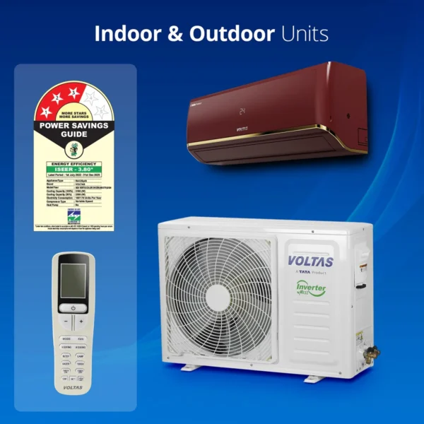 Voltas SmartAir Inverter AC, 1.5 Ton, 3 star - 183V Zen Deep Wine - Image 2