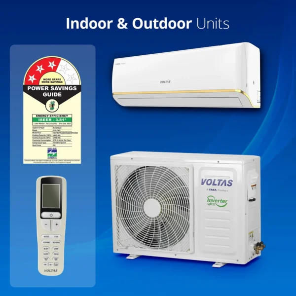 Voltas Adjustable Inverter Split AC, 1.5 Ton, 3 Star - 183V Zen Gold - Image 2