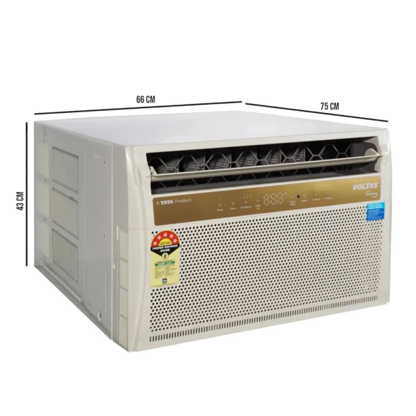 Voltas 185V Vertis Topaz 1.5 Ton 5 Star Inverter Window AC – Copper Condenser, R32 Refrigerant, High Ambient Cooling, Made in India - Image 2