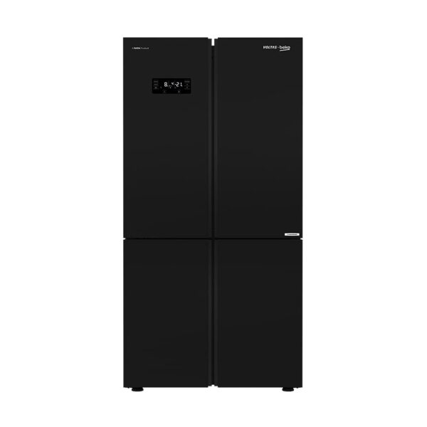 Voltas Beko 626 L Frost Free Side-by-Side Inverter Refrigerator (RSB64GF, Glass Black)