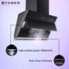 Faber 75 Cm 1350 M3/Hr Autoclean Slant Chimney, Filterless, Lifetime On Motor, 5 Yr Comprehensive Warranty, (Hood Zenith FL SC AC BK 75,Touch & Gesture Control,Black) - Image 7