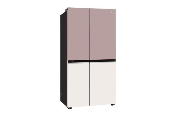 LG 650L GL-B257EPT3 Side-By-Side Refrigerator with DoorCooling+, WiFi Convertible, Multi Air Flow, Objet Collection, Clay Pink - Image 3