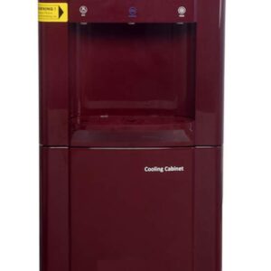 BLUE STAR Hot and Cold Abs Plastic Water Dispenser with Refrigerator (Maroon, 14 L), 14 Liter